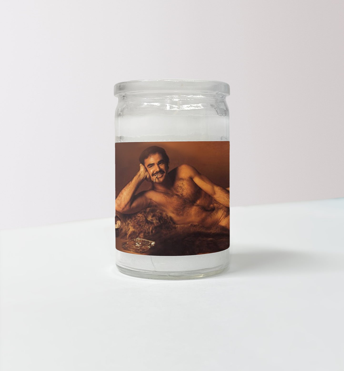 Burt Reynolds Mini Candle