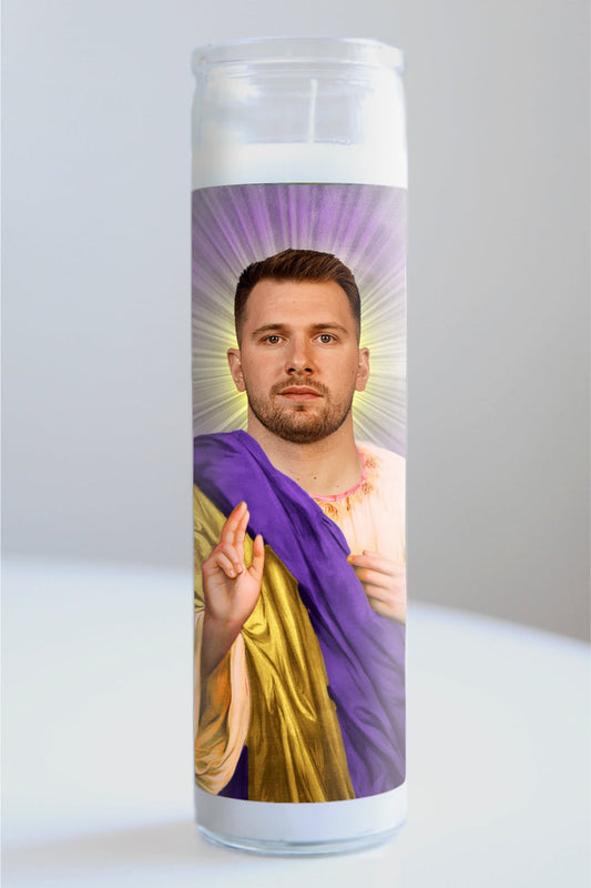 Luka Dončić Lakers Team Colors Candle