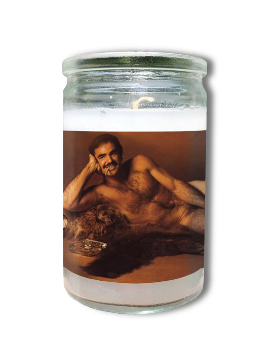 Burt Reynolds Mini Candle