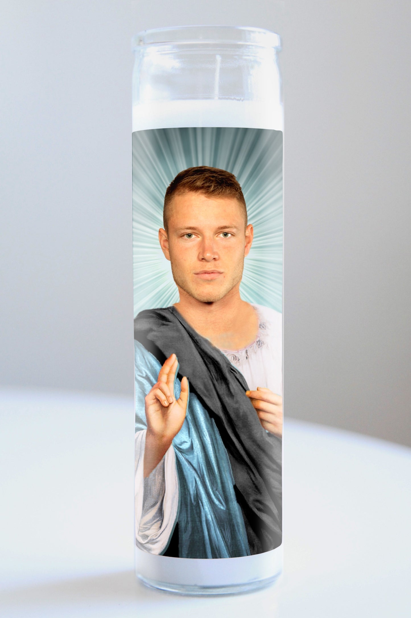 Christian McCaffrey Team Colors Candle