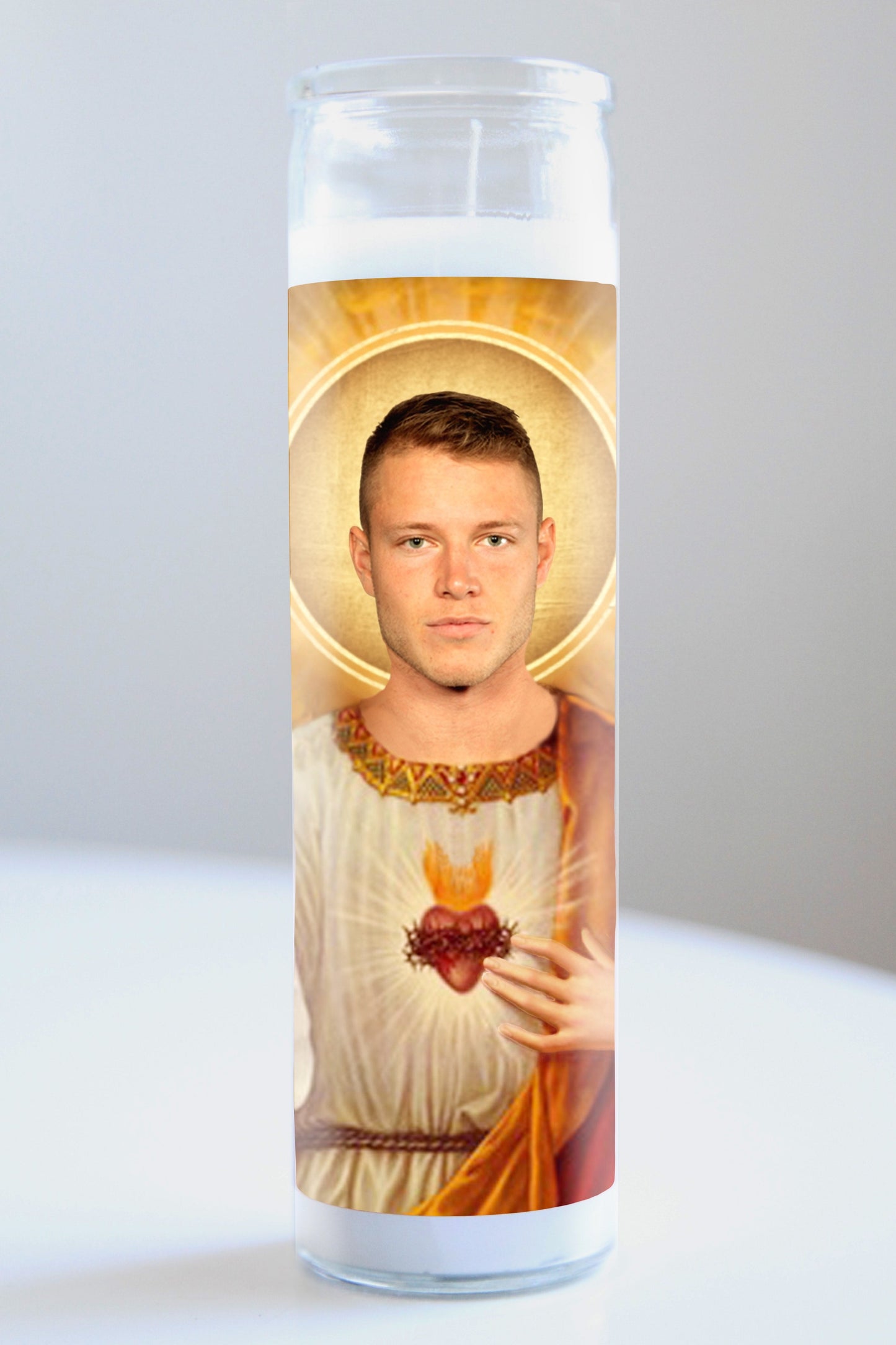 Christian McCaffrey Saint Candle