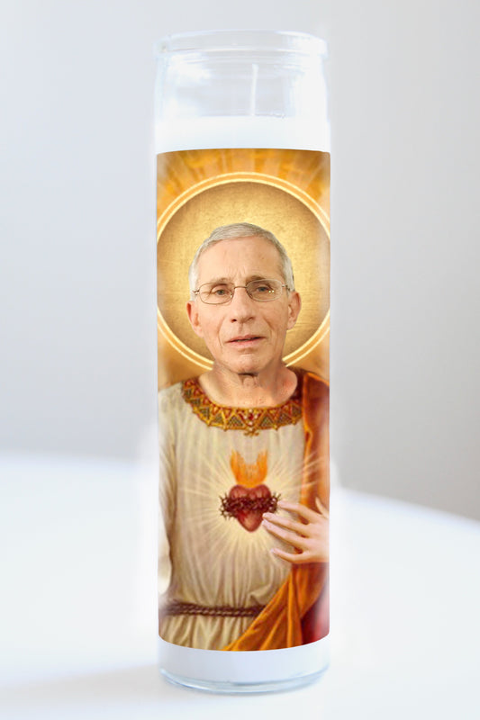 Dr. Fauci Saint Candle
