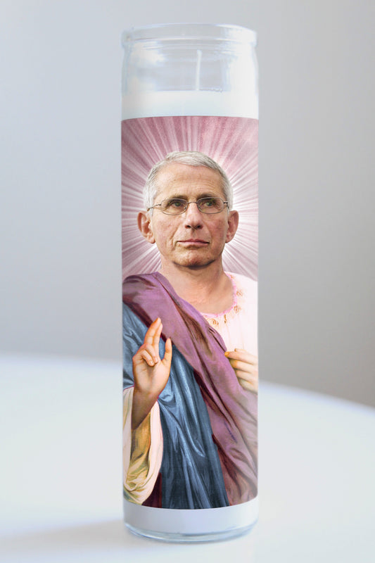 Dr. Fauci Purple Robe Candle