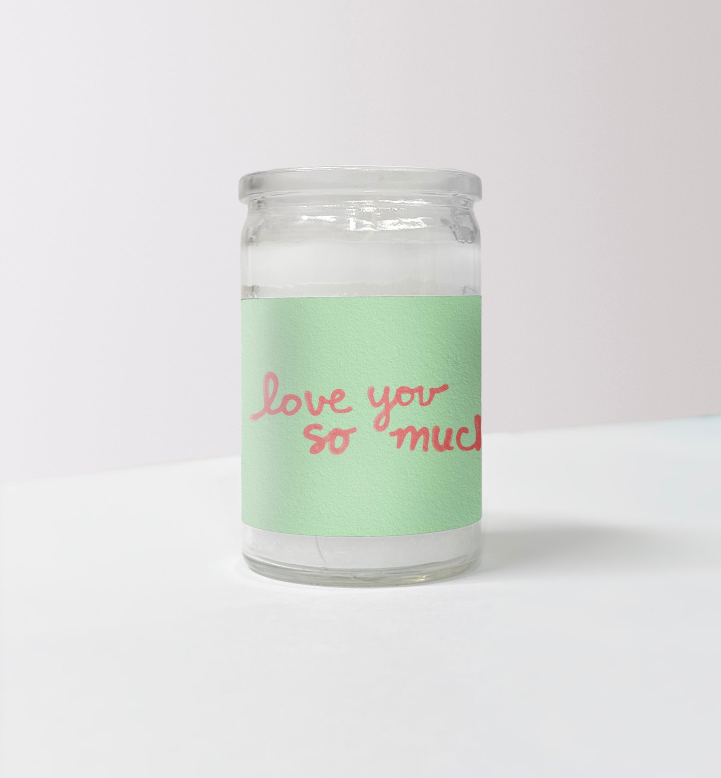 "I Love You So Much" Mini Candle