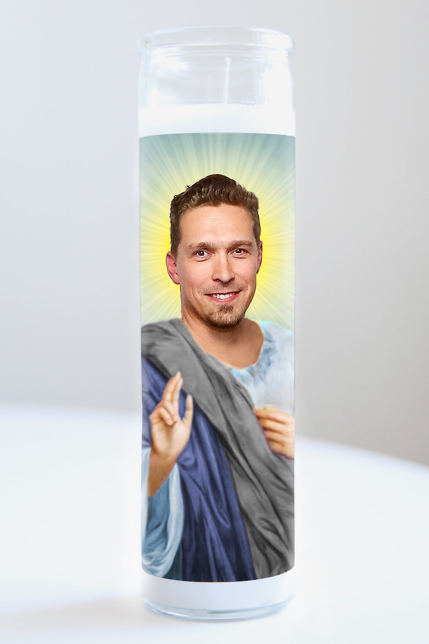 Isaac Hanson Blue Robe Candle