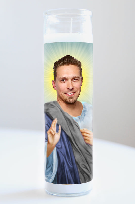 Isaac Hanson Blue Robe Candle