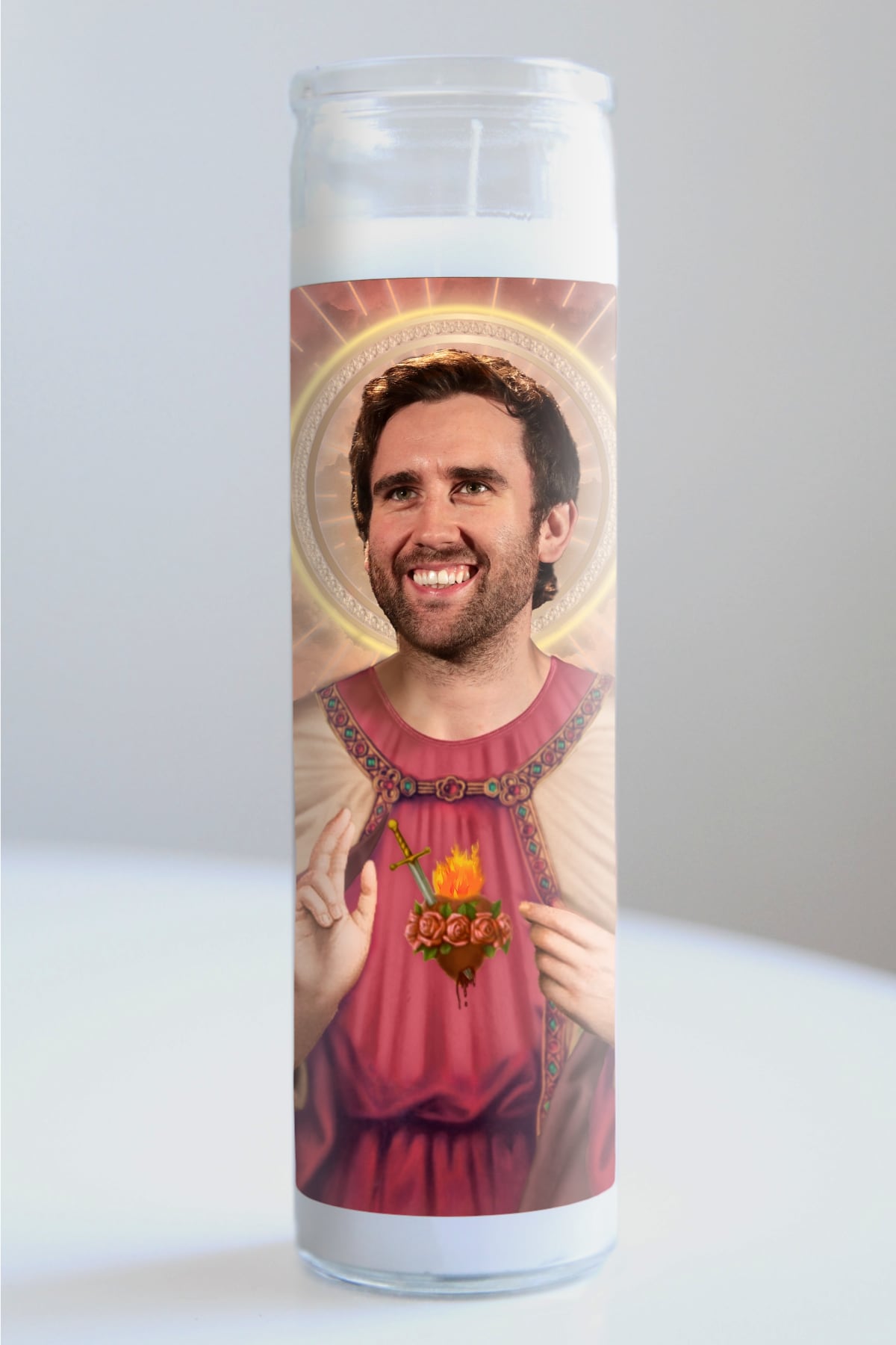 Matthew Lewis Red Saint Candle