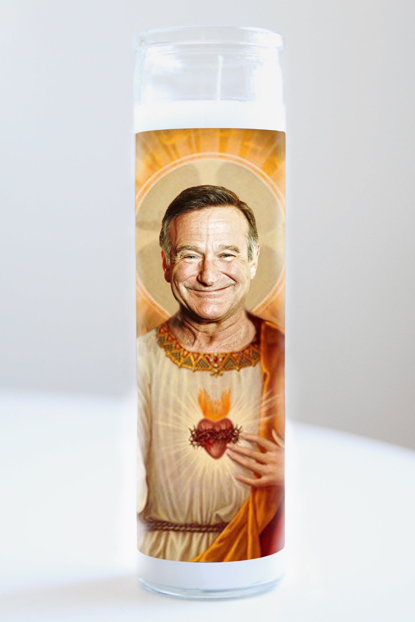 Robin Williams Saint Candle