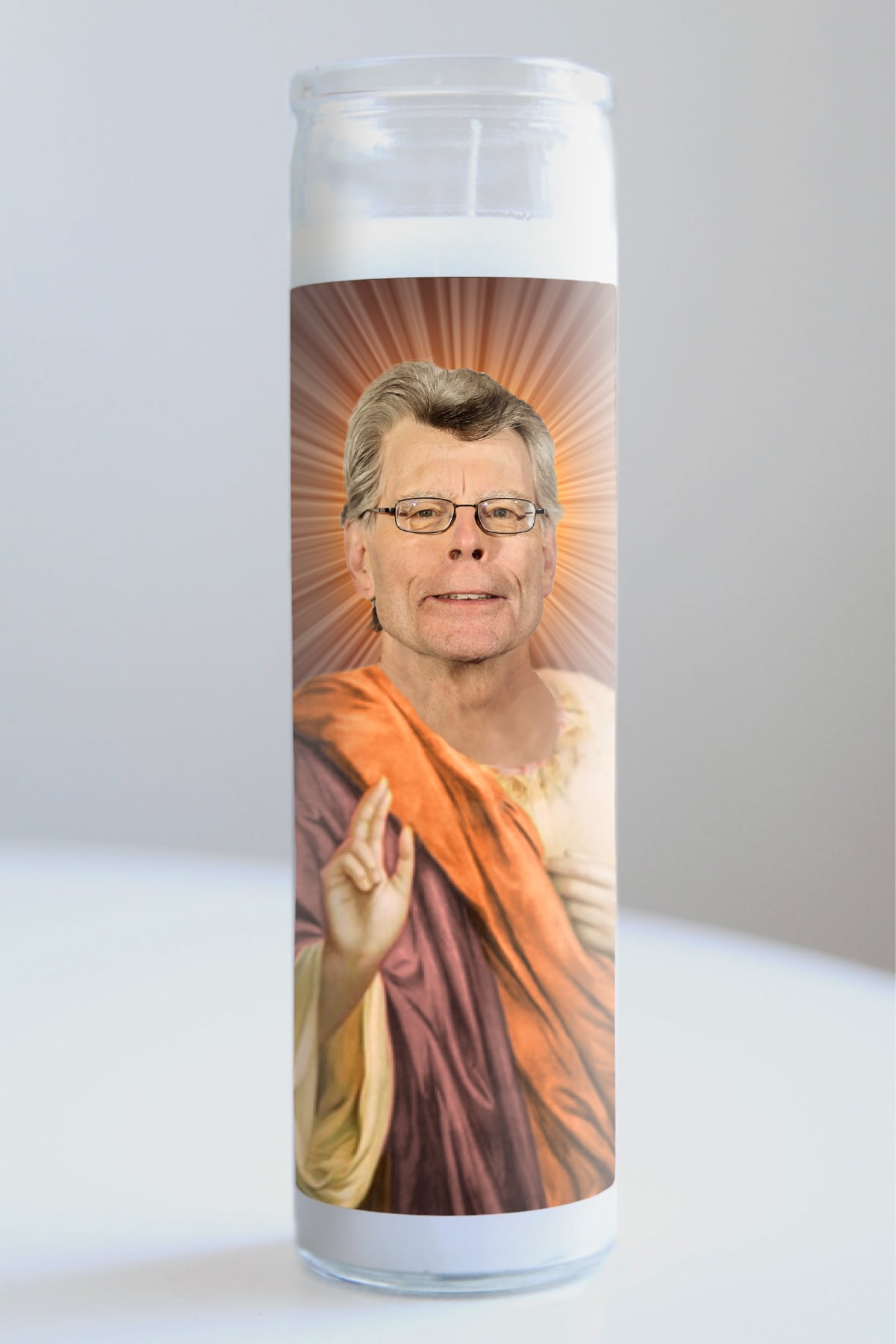 Stephen King Orange Robe Candle