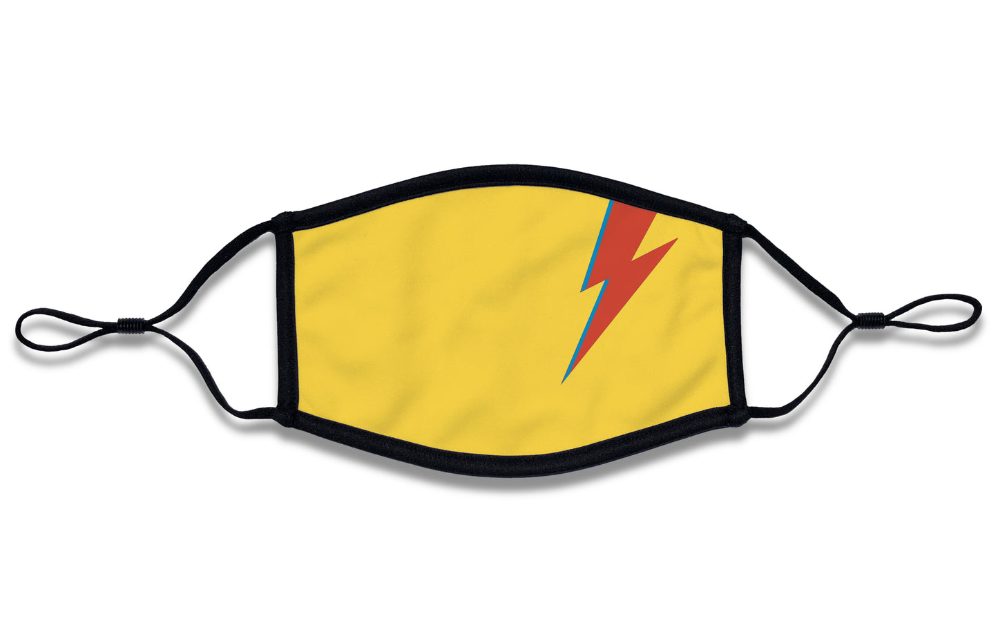 Ziggy Stardust Lightning Bolt Face Mask