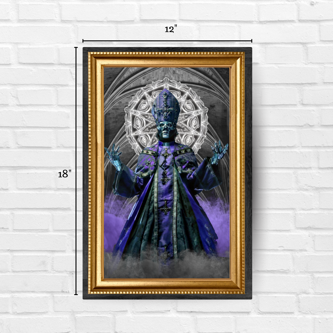 High Gloss Metal Poster - Ghost Papa Perpetua