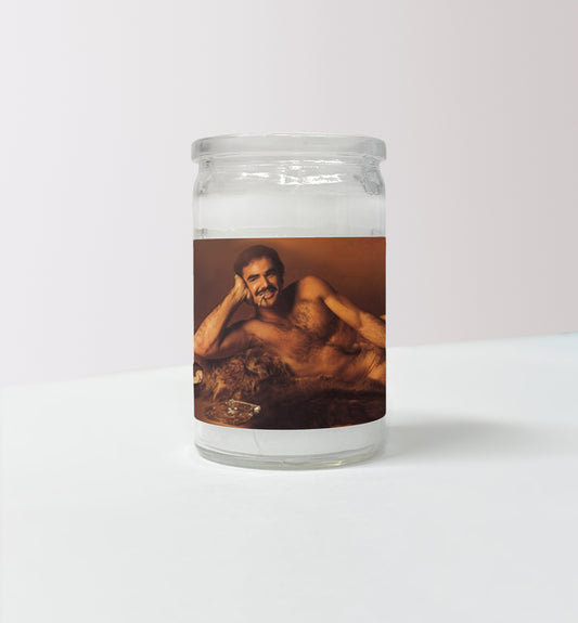 Burt Reynolds Mini Candle