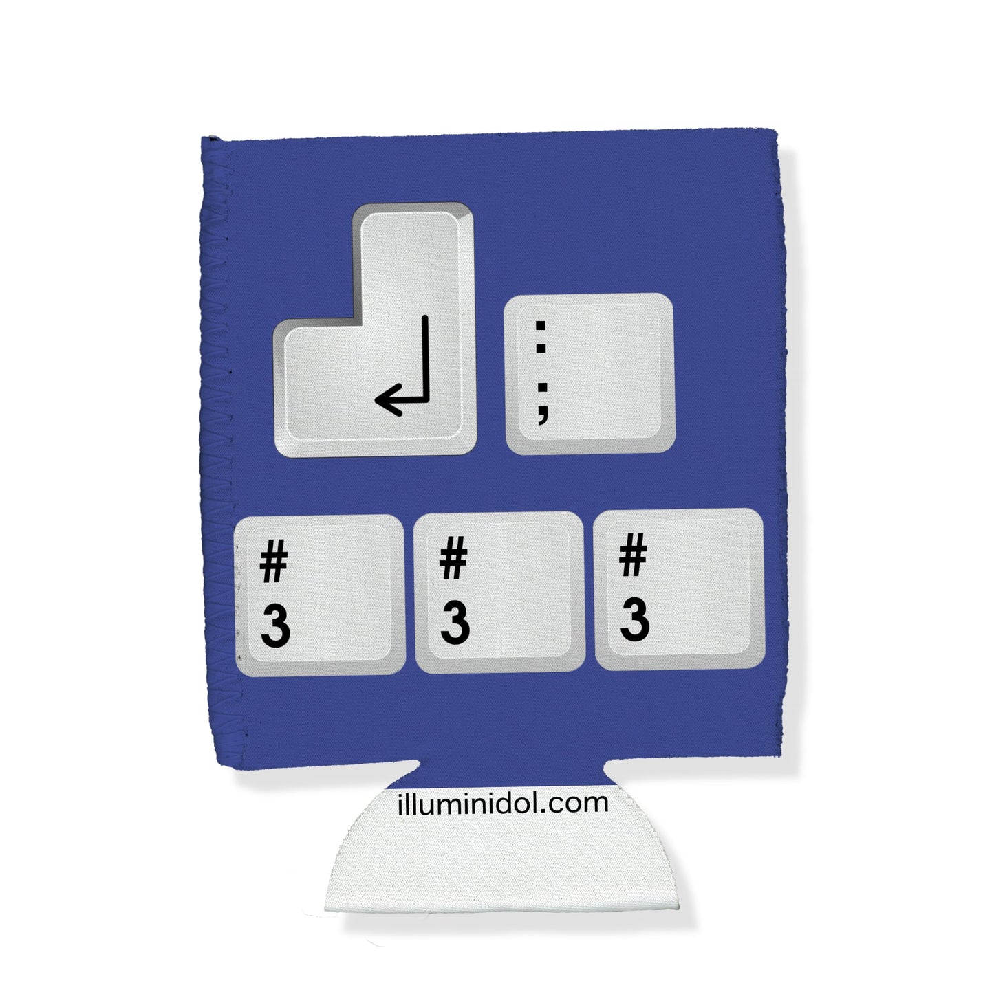 Funny Tech Blue Koozie