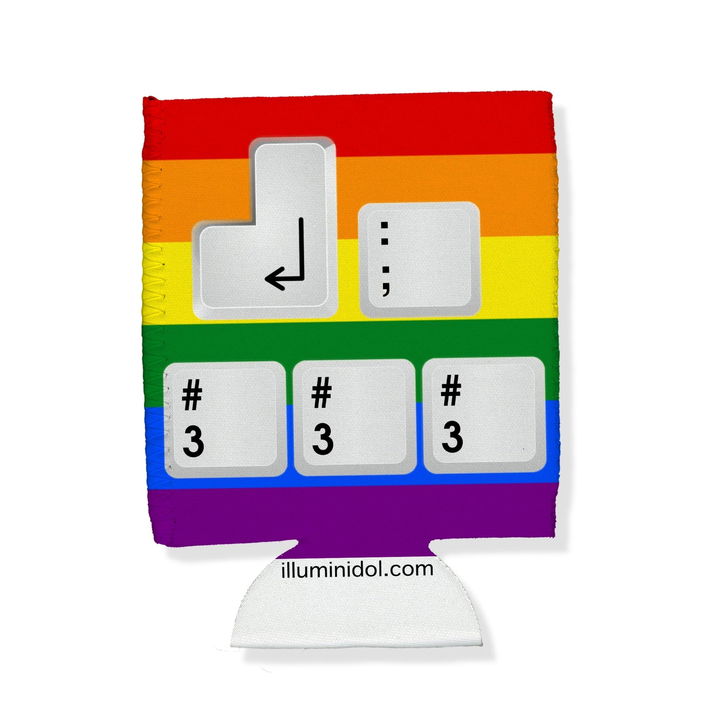 Funny Tech Pride Koozie