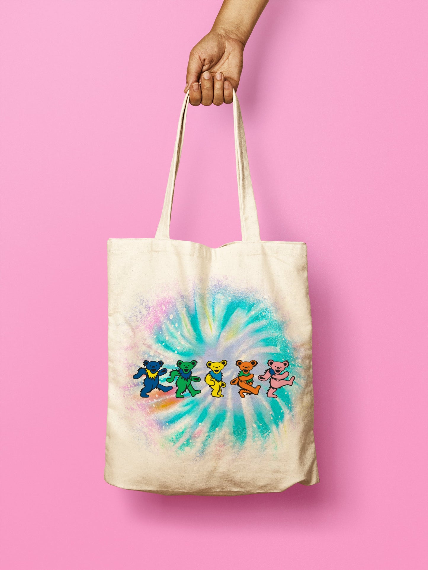 Grateful Dead Dancing Bears Tote Bag