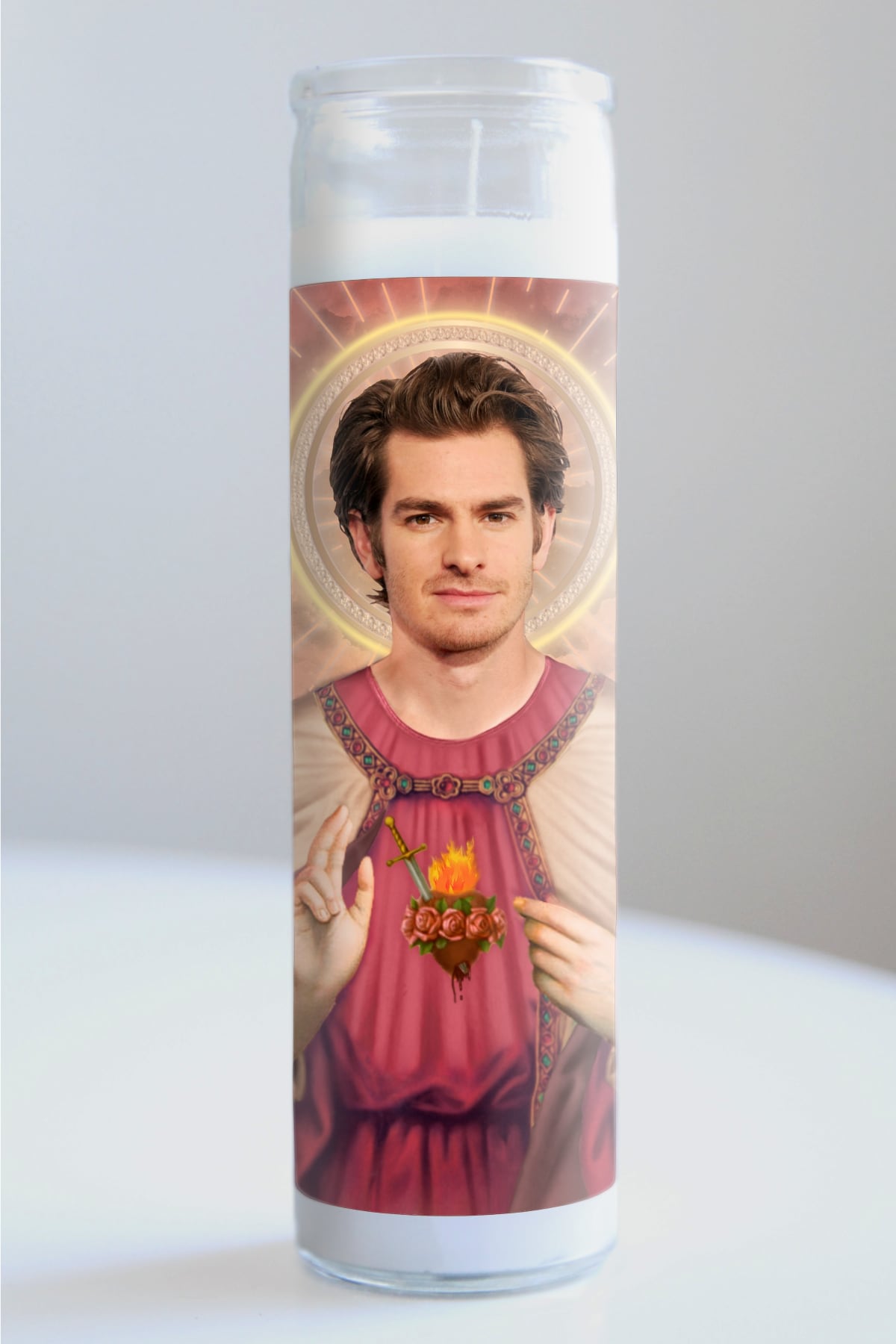 Andrew Garfield Red Robe Candle
