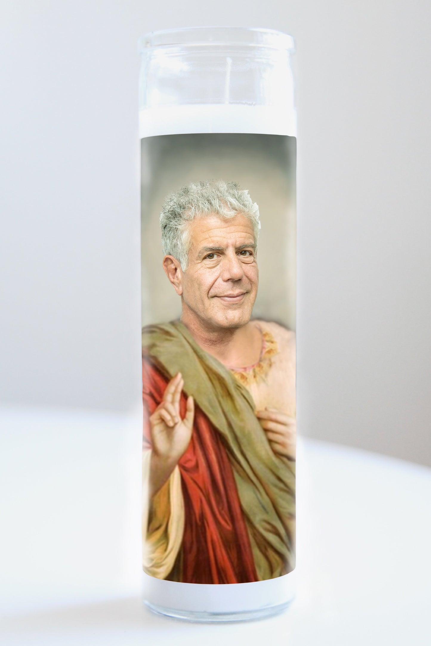 Anthony Bourdain Red/Green Robe Candle