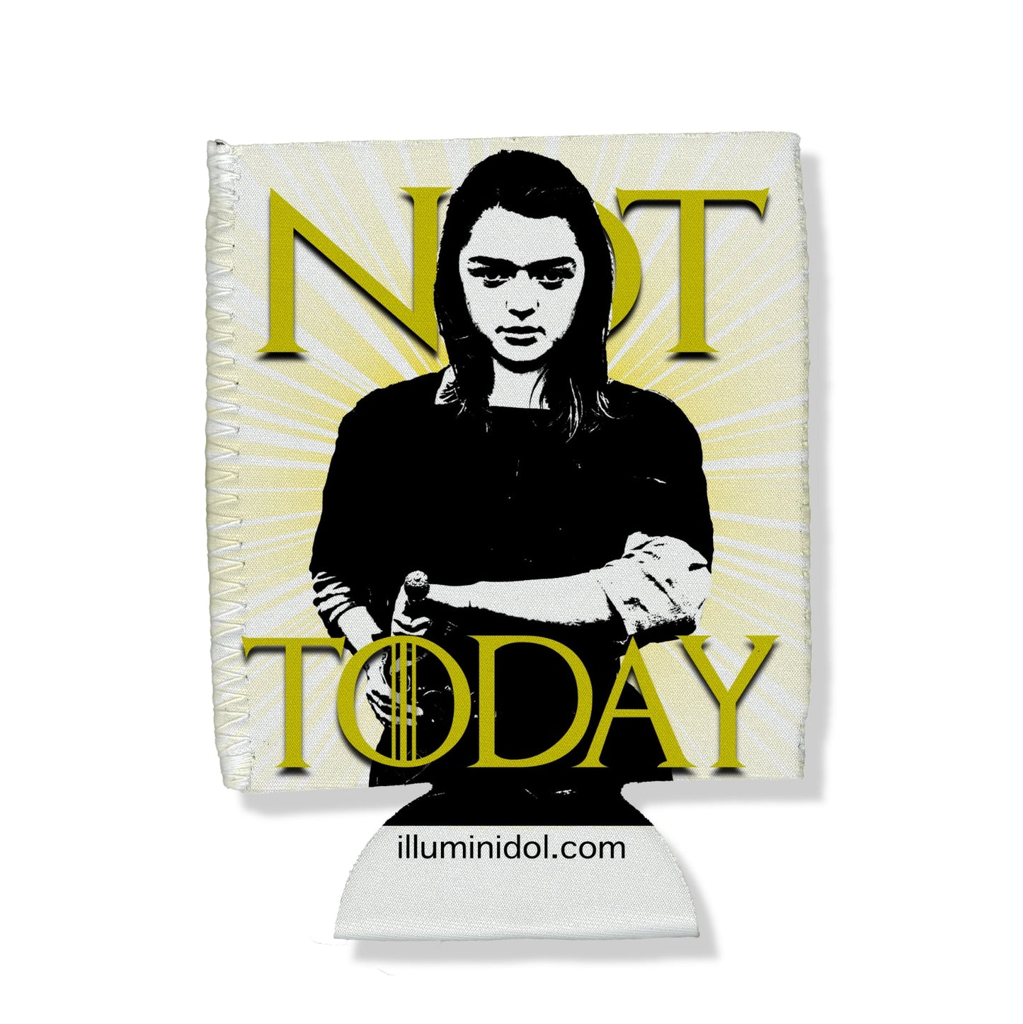 Arya Stark (Game of Thrones) "Not Today" Black & White Can Hugger