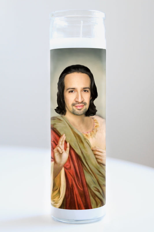 Lin-Manuel Miranda Red/Green Robe Candle