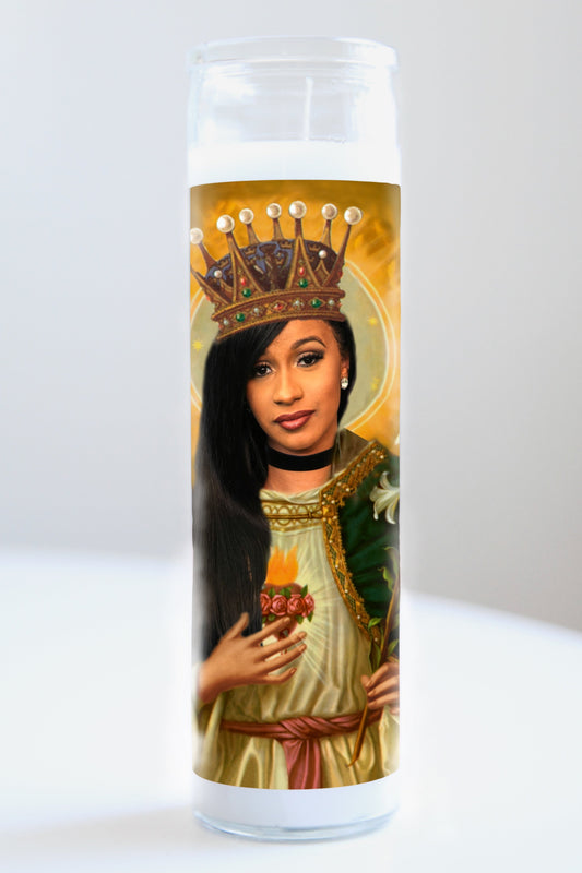 Cardi B Saint Candle