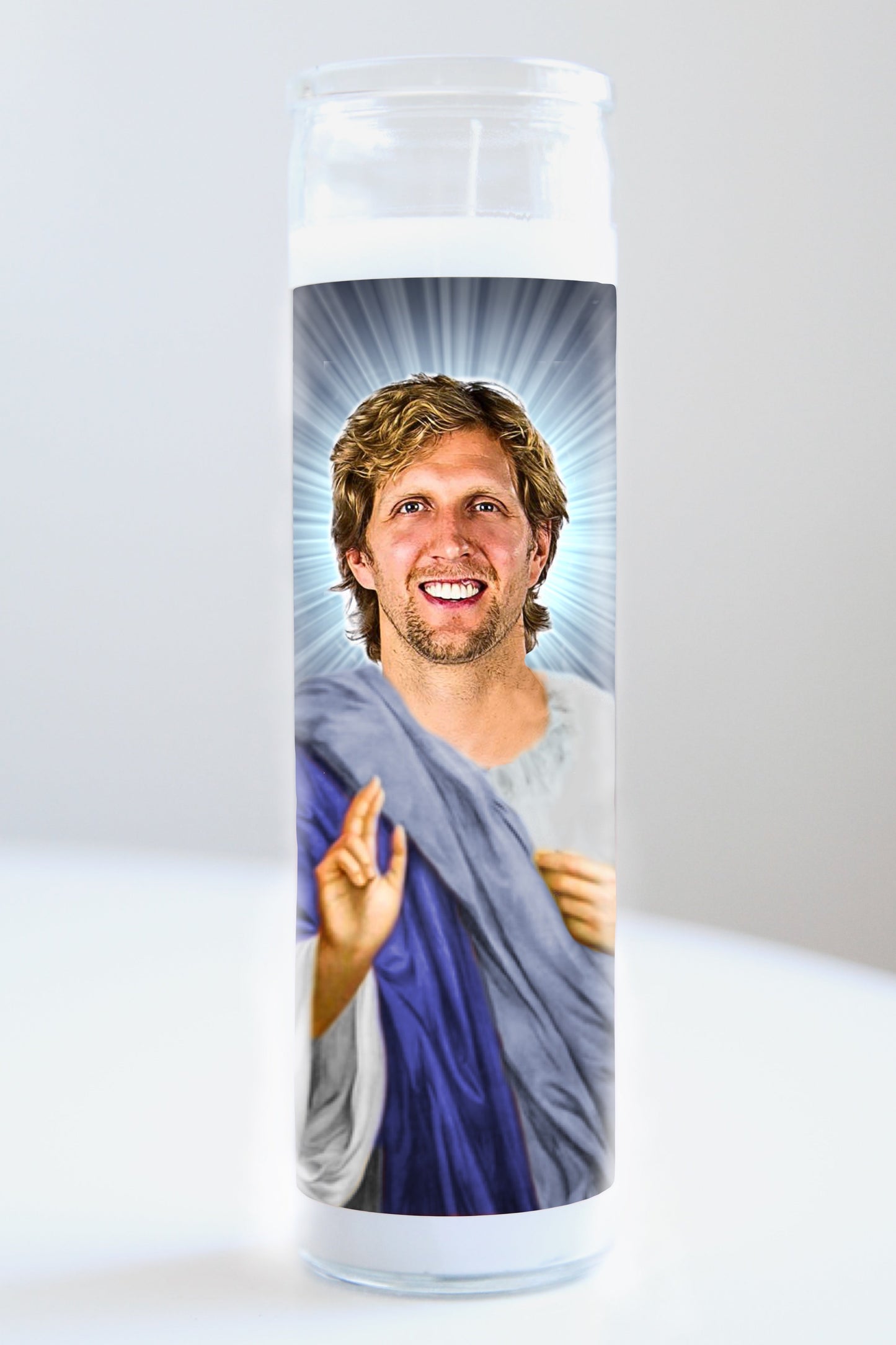 Dirk Nowitzki Team Colors Candle