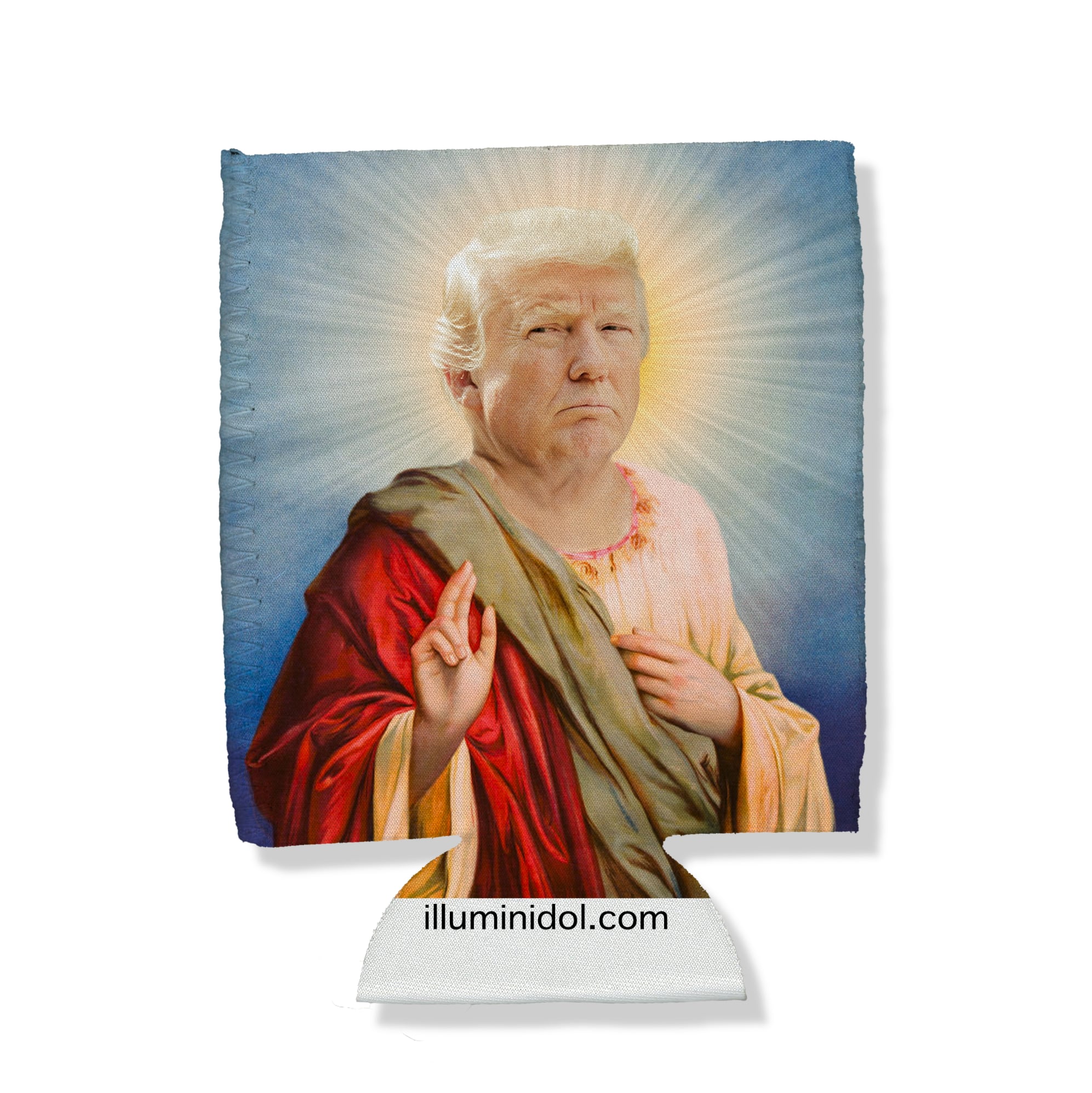 Donald Trump Red/Green Robe Can Hugger – Illuminidol
