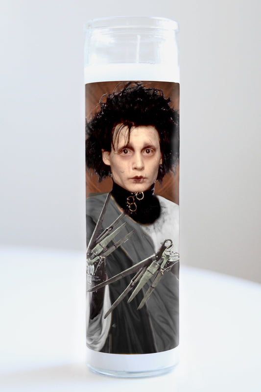 Edward Scissorhands Black Robe Candle