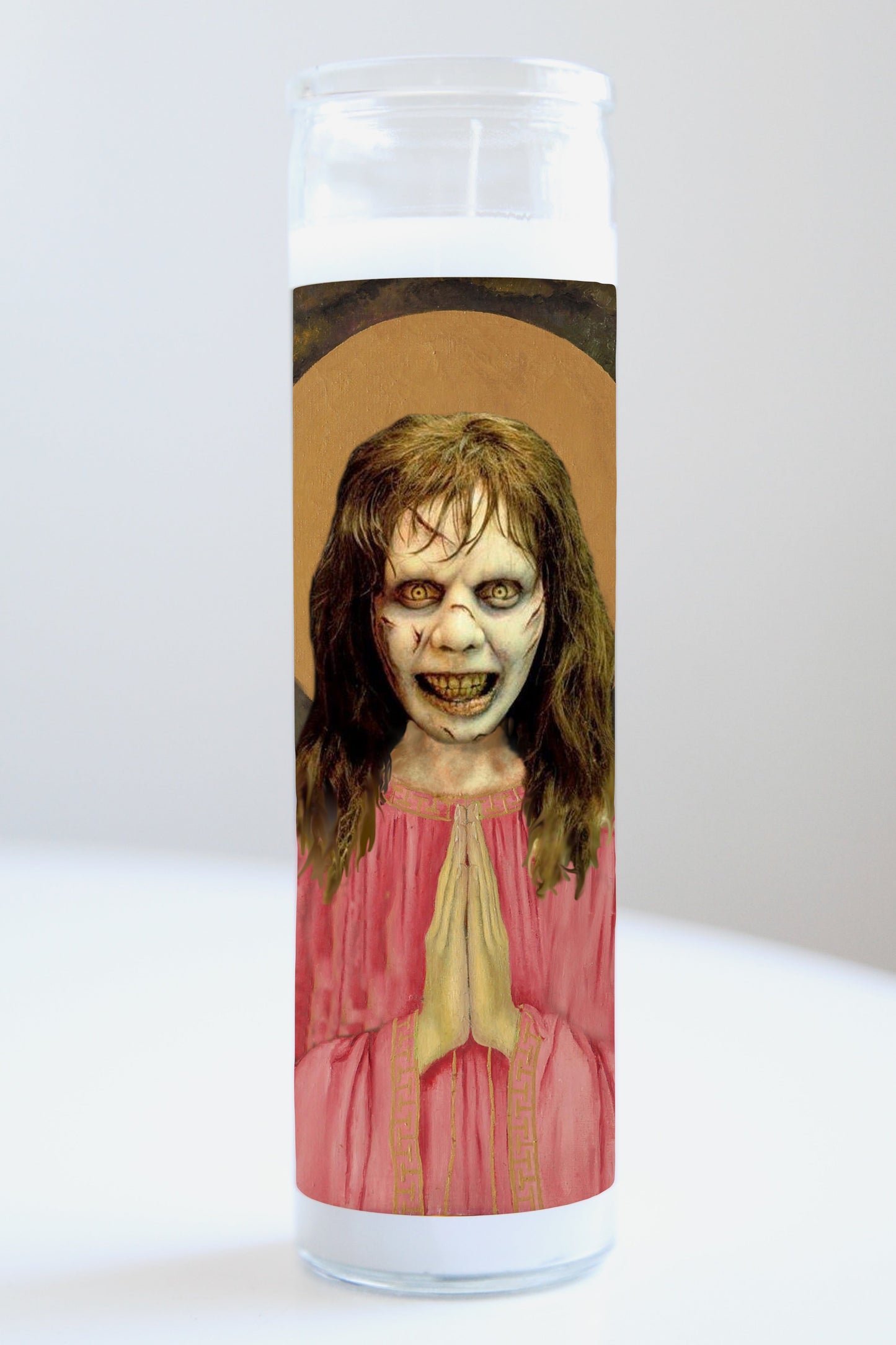 Exorcist Pink Robe Candle
