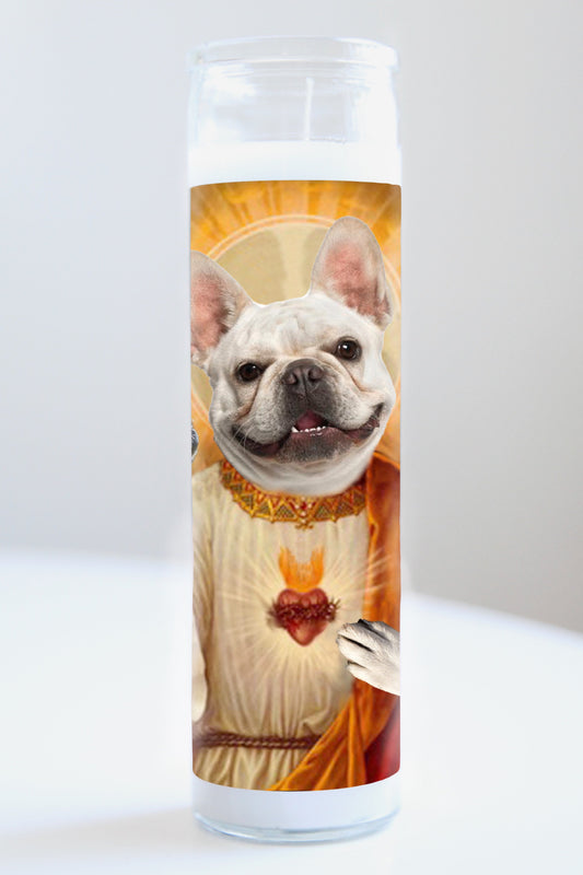 Frenchie Saint Candle