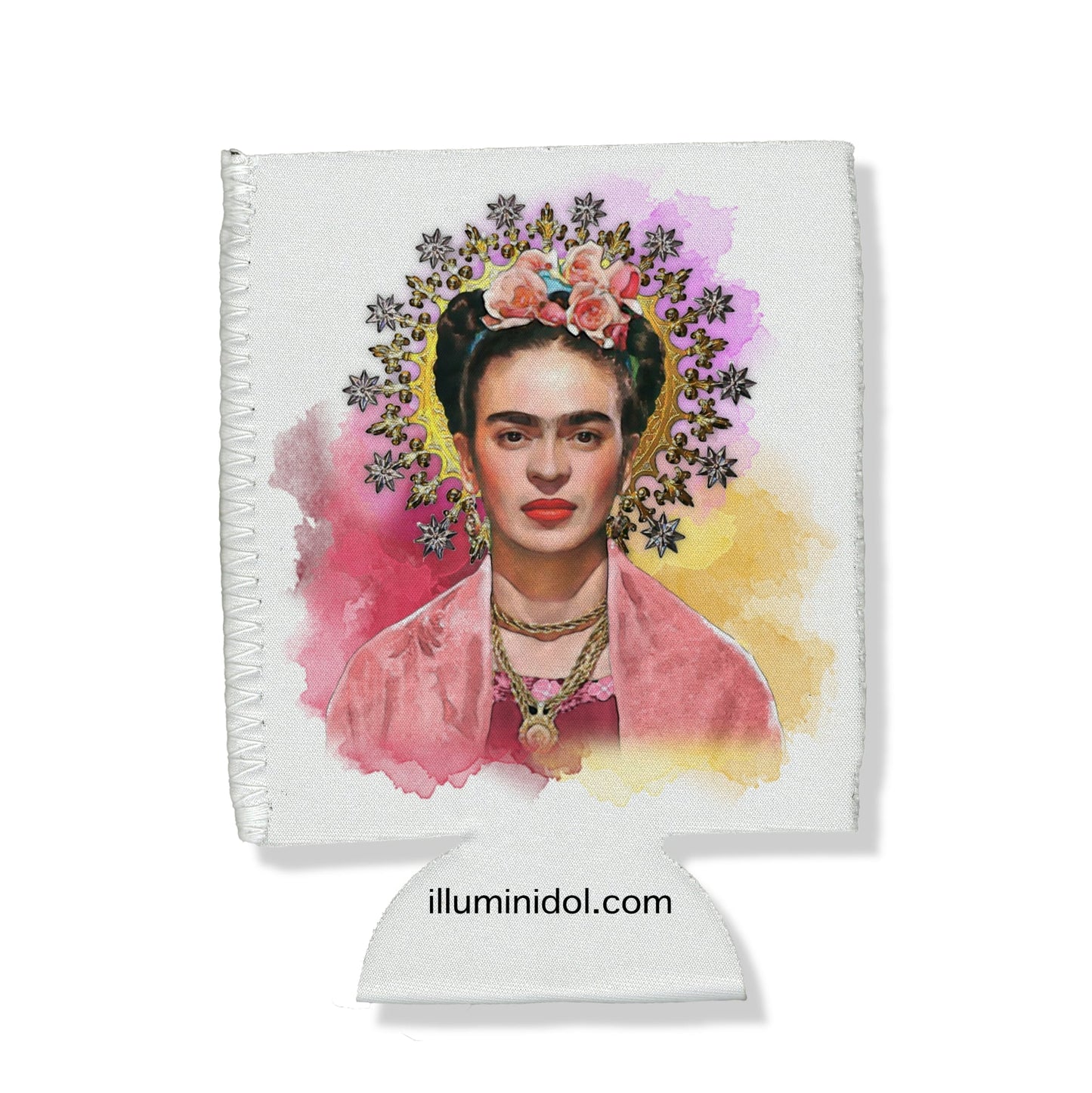 Frida Kahlo Watercolor Can Hugger