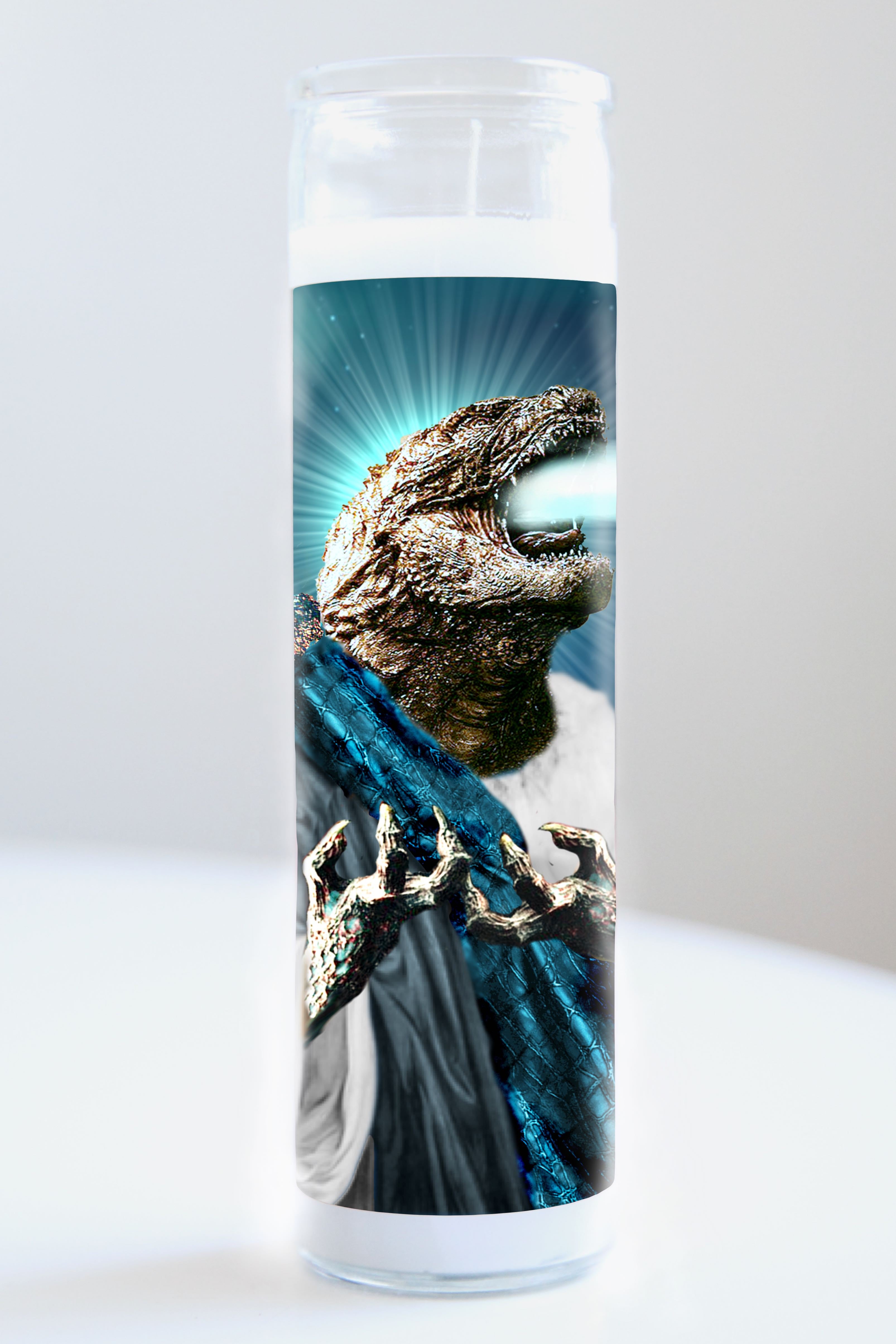 Godzilla Robe Godzilla Blue Robe Candle – Illuminidol