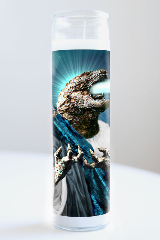 Godzilla Blue Robe Candle