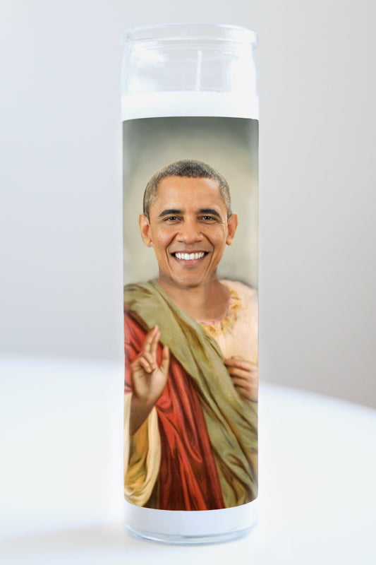 Barack Obama Red/Green Robe Candle
