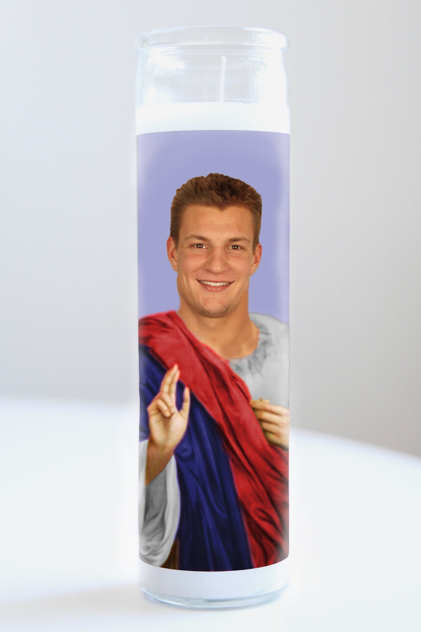 Rob Gronkowski Blue/Red Robe Candle