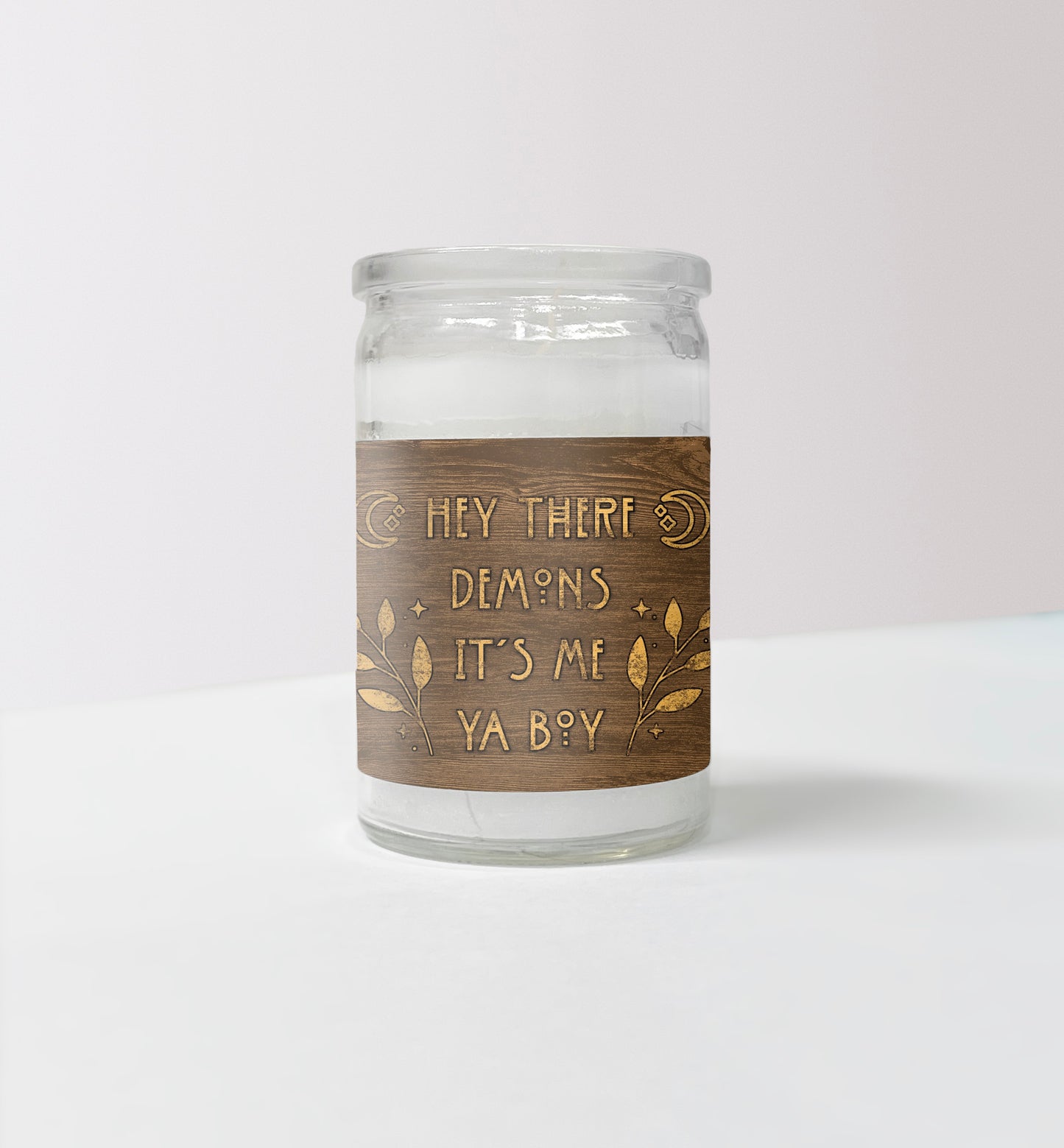 "Hey There Demons" Mini Candle