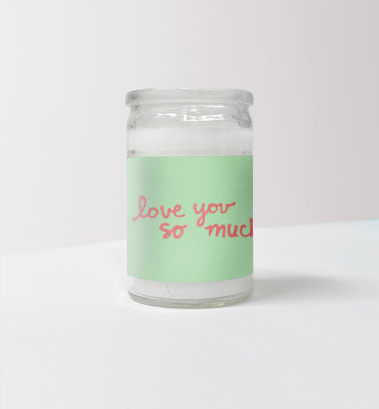 "I Love You So Much" Mini Candle