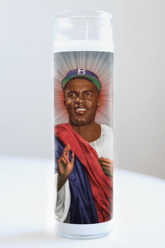 Jackie Robinson Team Colors Candle