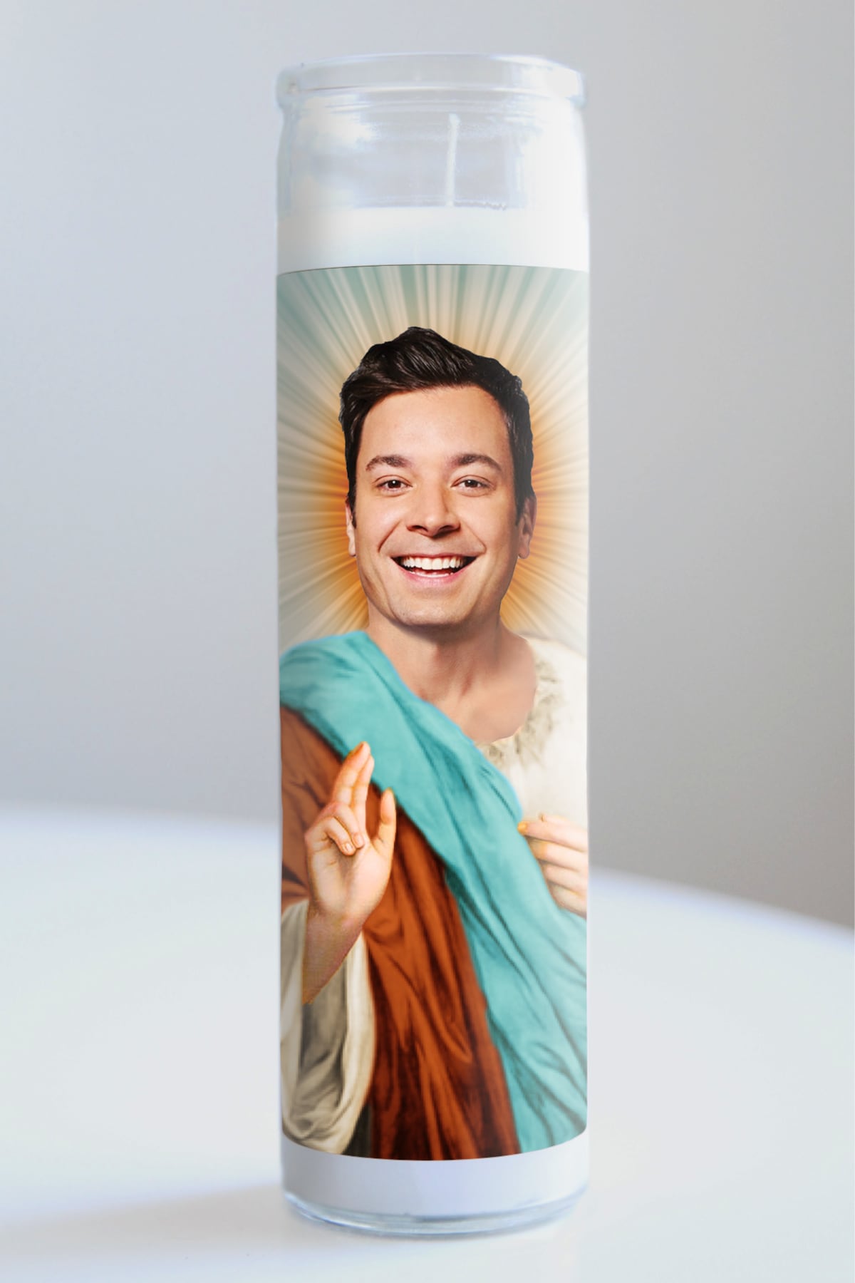 Jimmy Fallon Teal Robe Candle