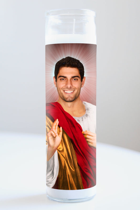Jimmy Garoppolo Team Colors Candle