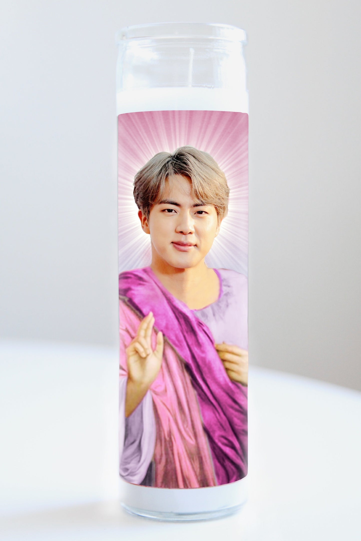 Jin (BTS) Pink Robe Candle