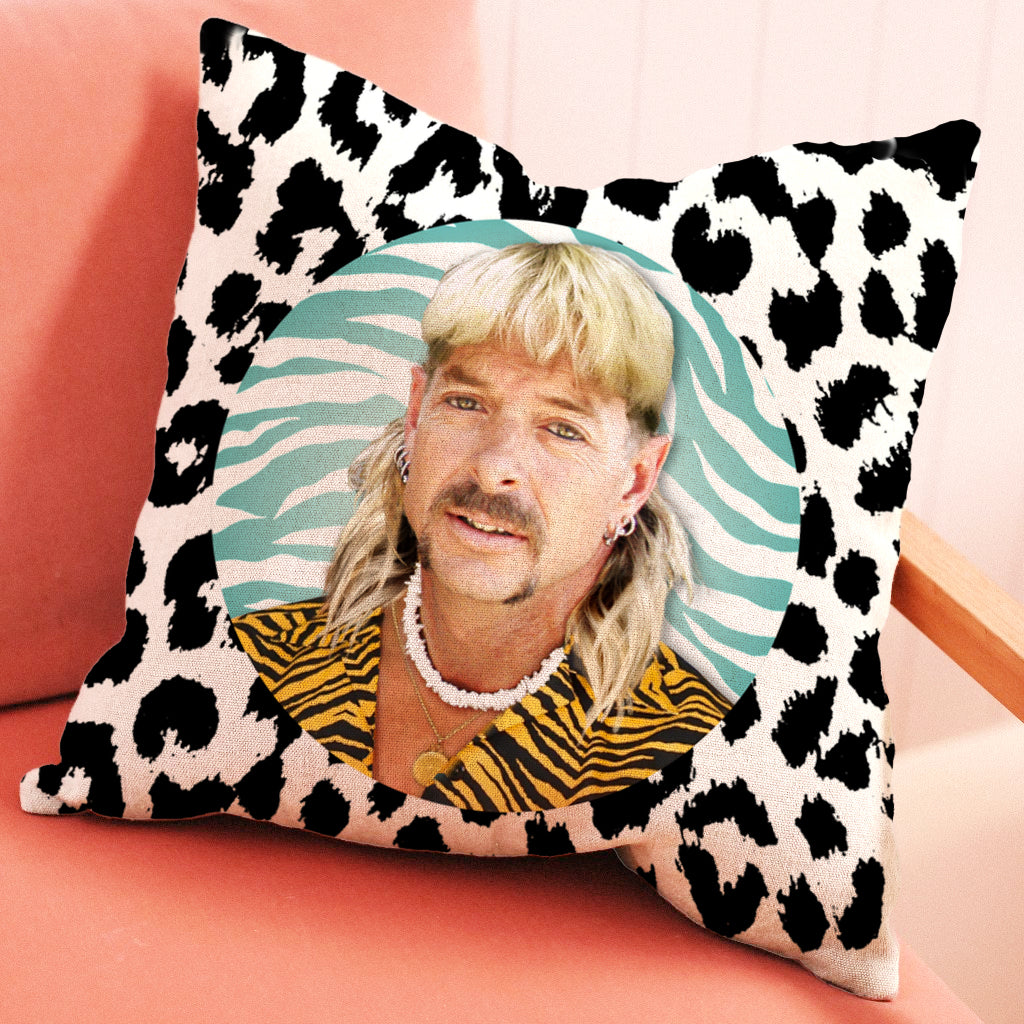 Joe Exotic Black Leopard Pillow