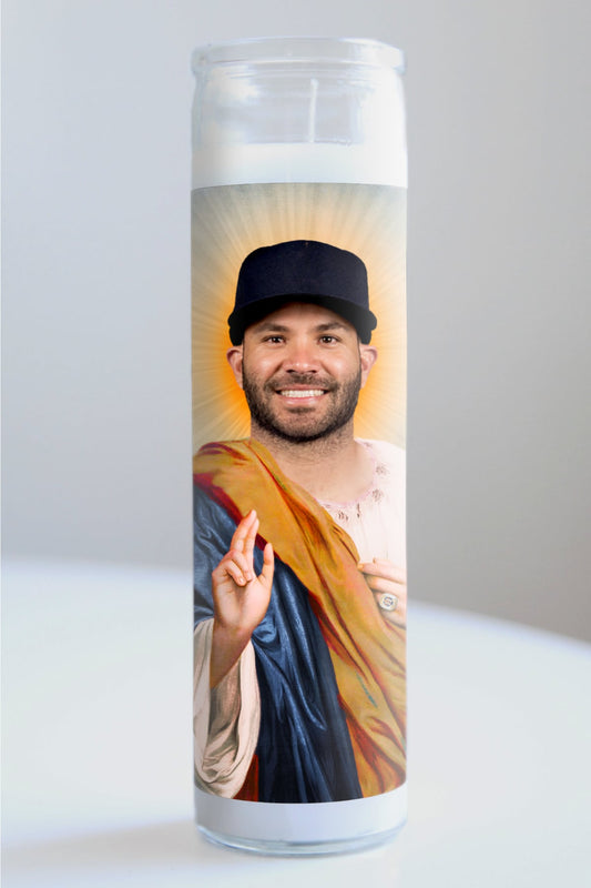 Jose Altuve Team Colors Candle