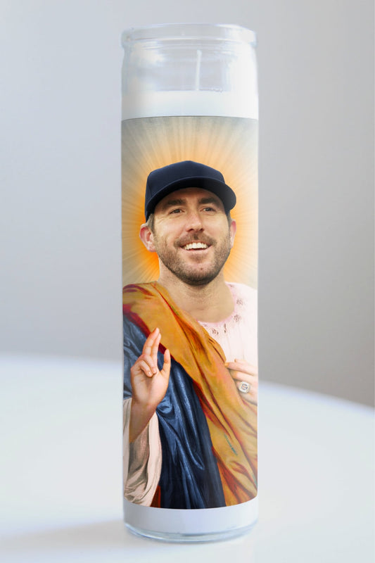 Justin Verlander Team Colors Candle