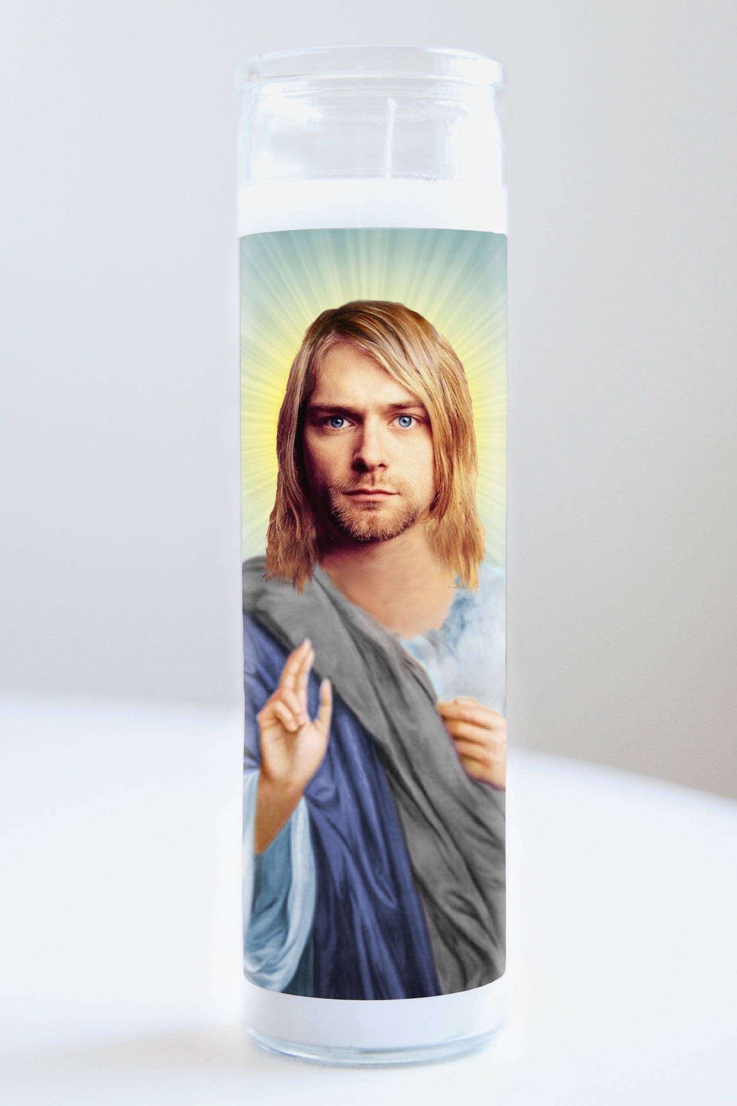 Kurt Cobain Blue Robe Candle