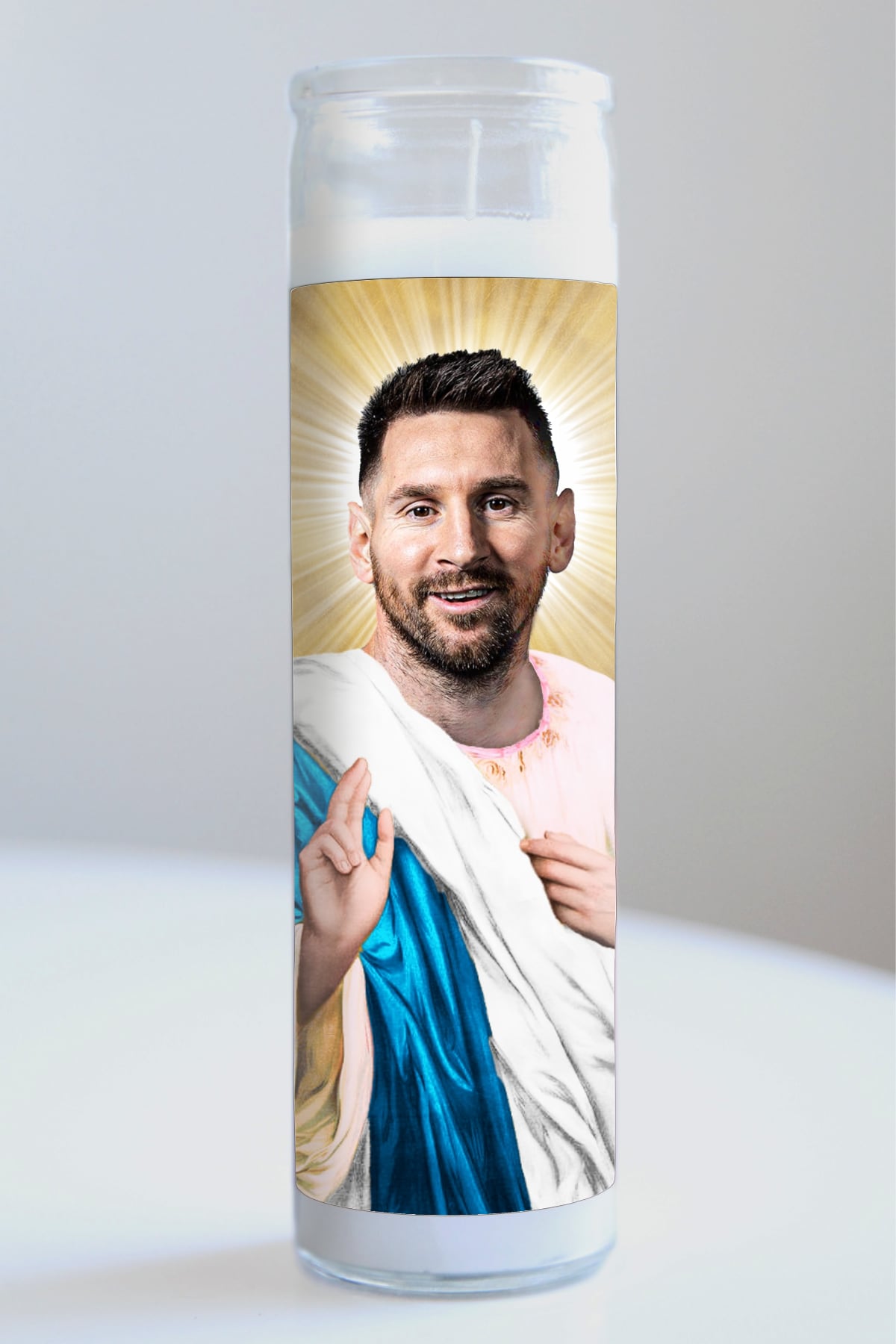 Lionel Messi Blue Robe Candle