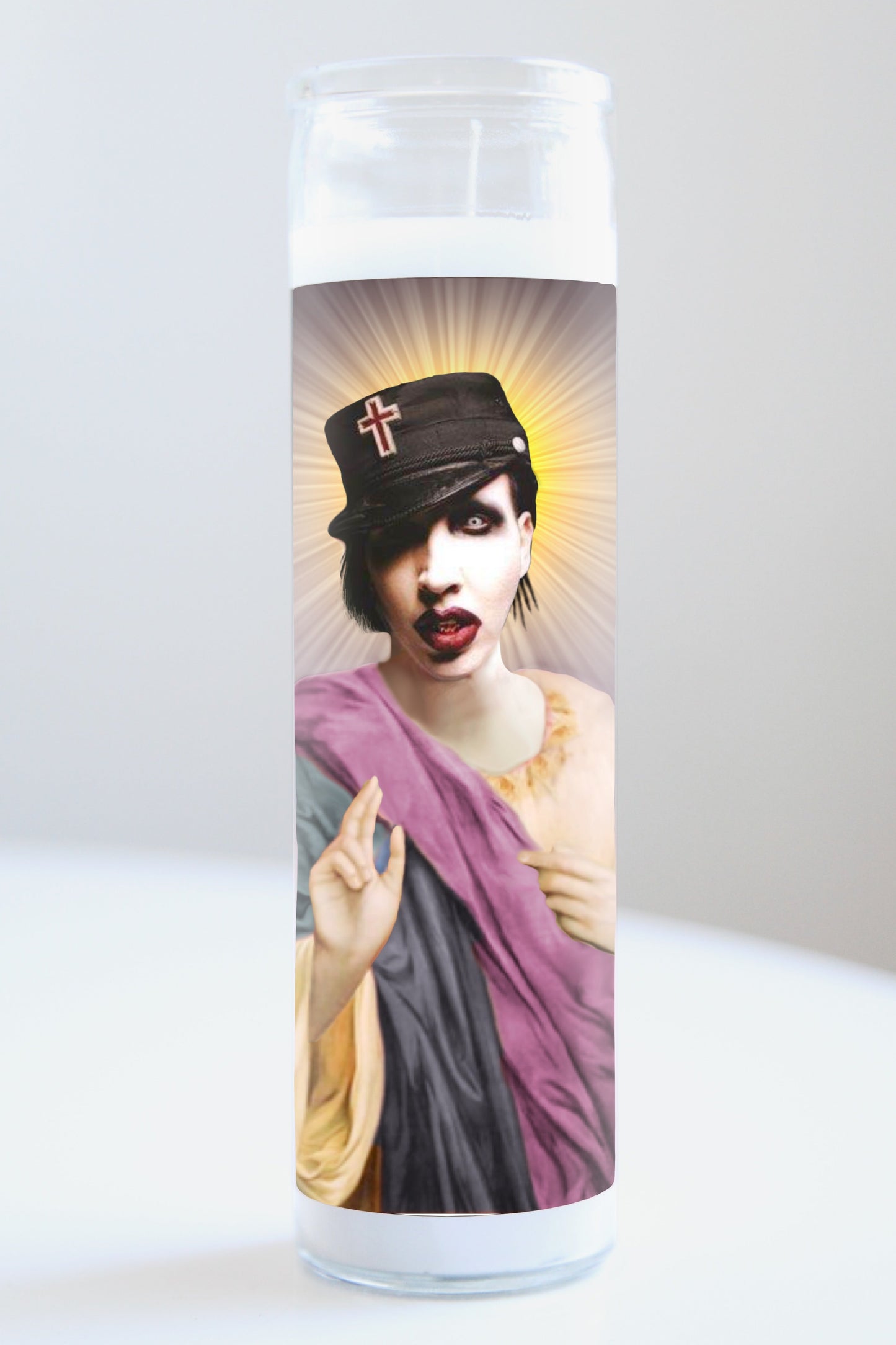 Marilyn Manson Purple Robe Candle