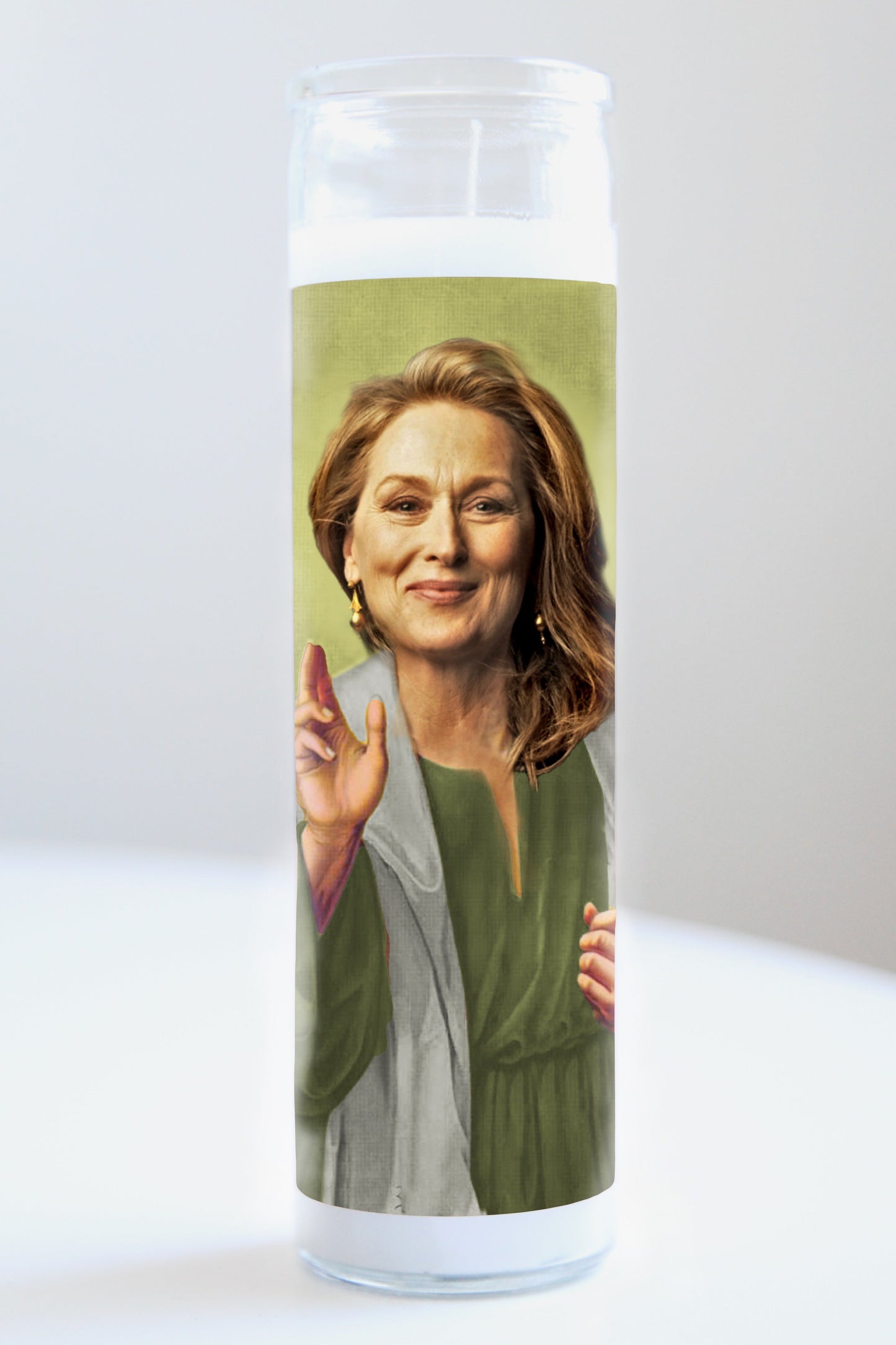Meryl Streep Green Robe Candle