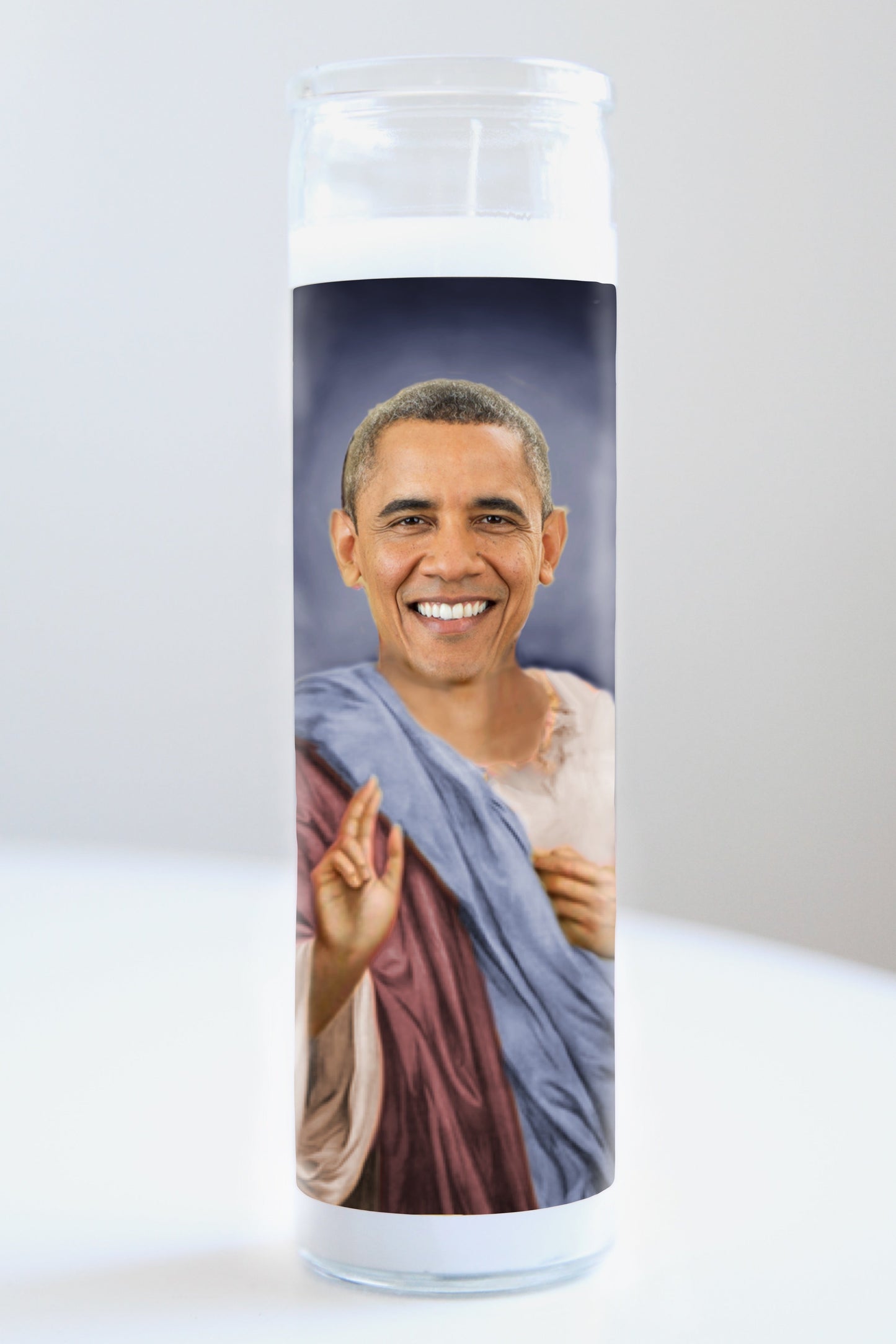 Barack Obama Purple/Blue Robe Candle