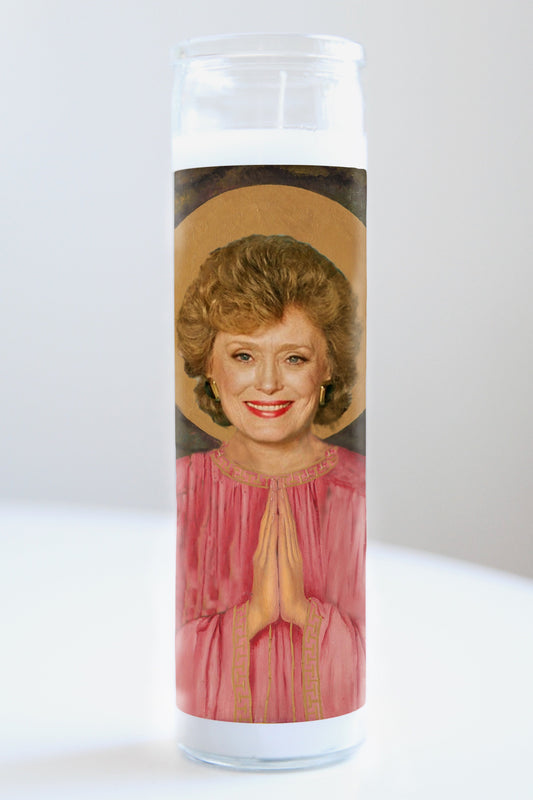 Blanche (Golden Girls) Pink Robe Candle