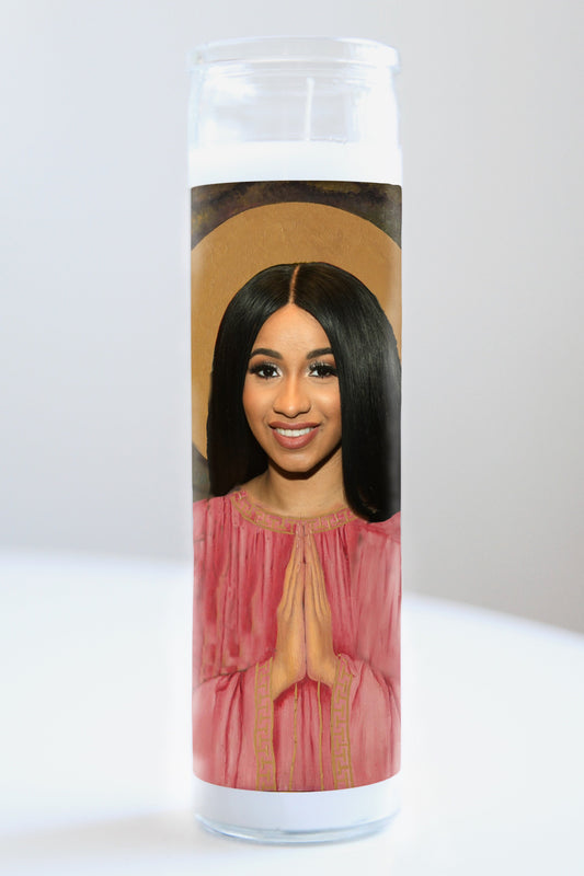 Cardi B Pink Robe Candle